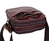 Чоловіча шкіряна сумка 8143CF коричнева, фото 6