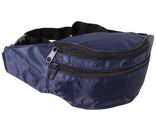 Чоловіча текстильна сумка на пояс Q0085-1DBLUE синя, фото 1