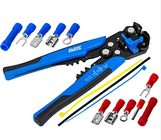 Щипці для зачищення та обтискання дротів AL-FA ALWRCP01 260 ел.