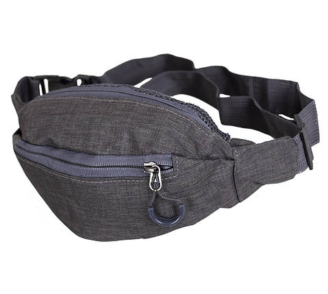 Чоловіча текстильна сумка на пояс Y302-23SGRAY1 Сіра, фото 1