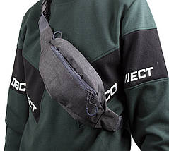 Чоловіча текстильна сумка на пояс Y302-23SGRAY1 Сіра, фото 2