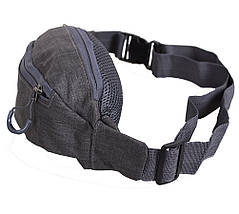 Чоловіча текстильна сумка на пояс Y302-23SGRAY1 Сіра, фото 4