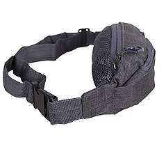 Чоловіча текстильна сумка на пояс Y302-23SGRAY1 Сіра, фото 3