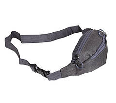 Чоловіча текстильна сумка на пояс Y302-23SGRAY1 Сіра, фото 5
