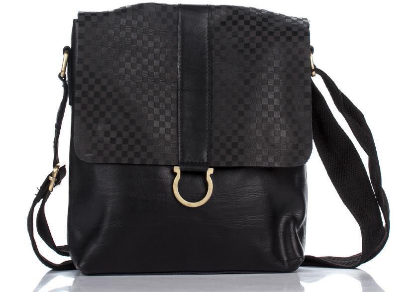 Чоловіча шкіряна сумка 8955-11 чорна