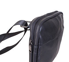 Чоловіча шкіряна сумка black1923-1 чорна, фото 5