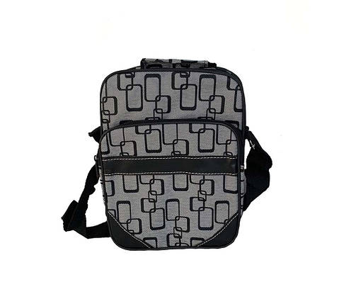 Чоловіча сумка зі шкірозамінника 301584-11111 сіра, фото 1