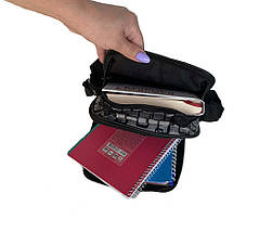 Чоловіча сумка зі шкірозамінника 301584-11111 сіра, фото 4