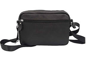 Чоловіча сумка з натуральної шкіри 3925-11BLACK чорна, фото 5