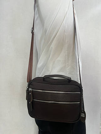 Чоловіча сумка з натуральної шкіри 3925-11BROWN коричнева, фото 1