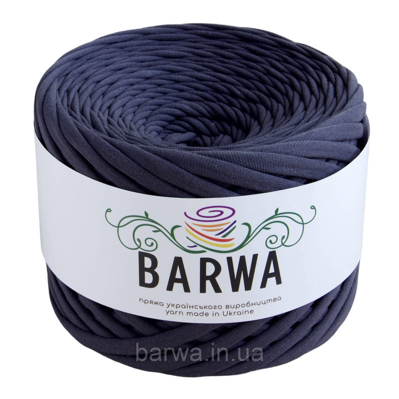 Пряжа трикотажна BARWA 3-5 мм, Графіт