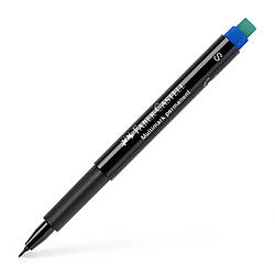 Маркер перманентний Faber-Castell Multimark Permanent, колір синій, S (0,4 мм), 152351