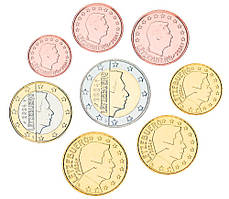 Набір Монет Люксембурга 1+2+5+10+20+50+1е + 2е 2024 р