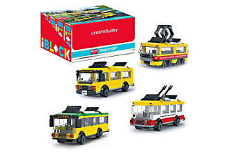 Конструктор транспорт Iblock PL-921-438 Автобус, Тролейбус, Трамвай, Маршрутка