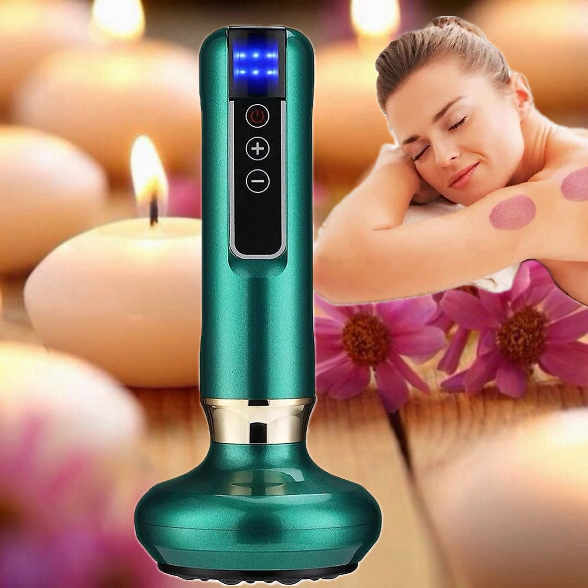 Антицелюлітний вакуумний масажер Cupping Massage Instrument з інфрачервоним нагріванням