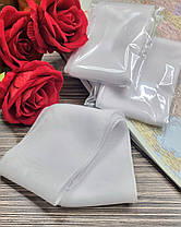 Стрічка шифонова декоративна Біла, бант (10х400см), фото 3