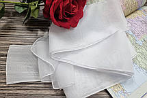 Стрічка шифонова декоративна Біла, бант (10х400см), фото 4