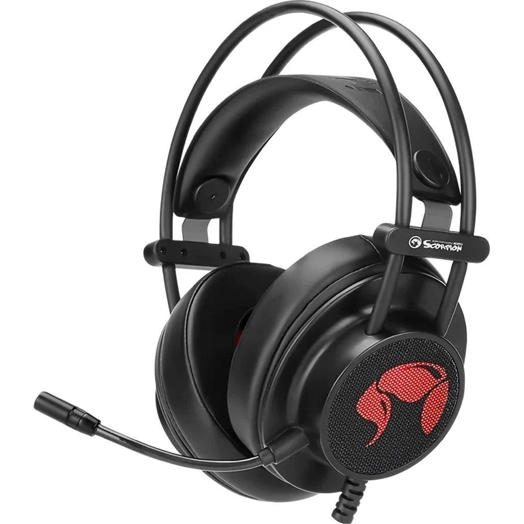 Навушники дротові геймерські для ПК MARVO HG9055 (з мікрофоном, з підсвічуванням) Black