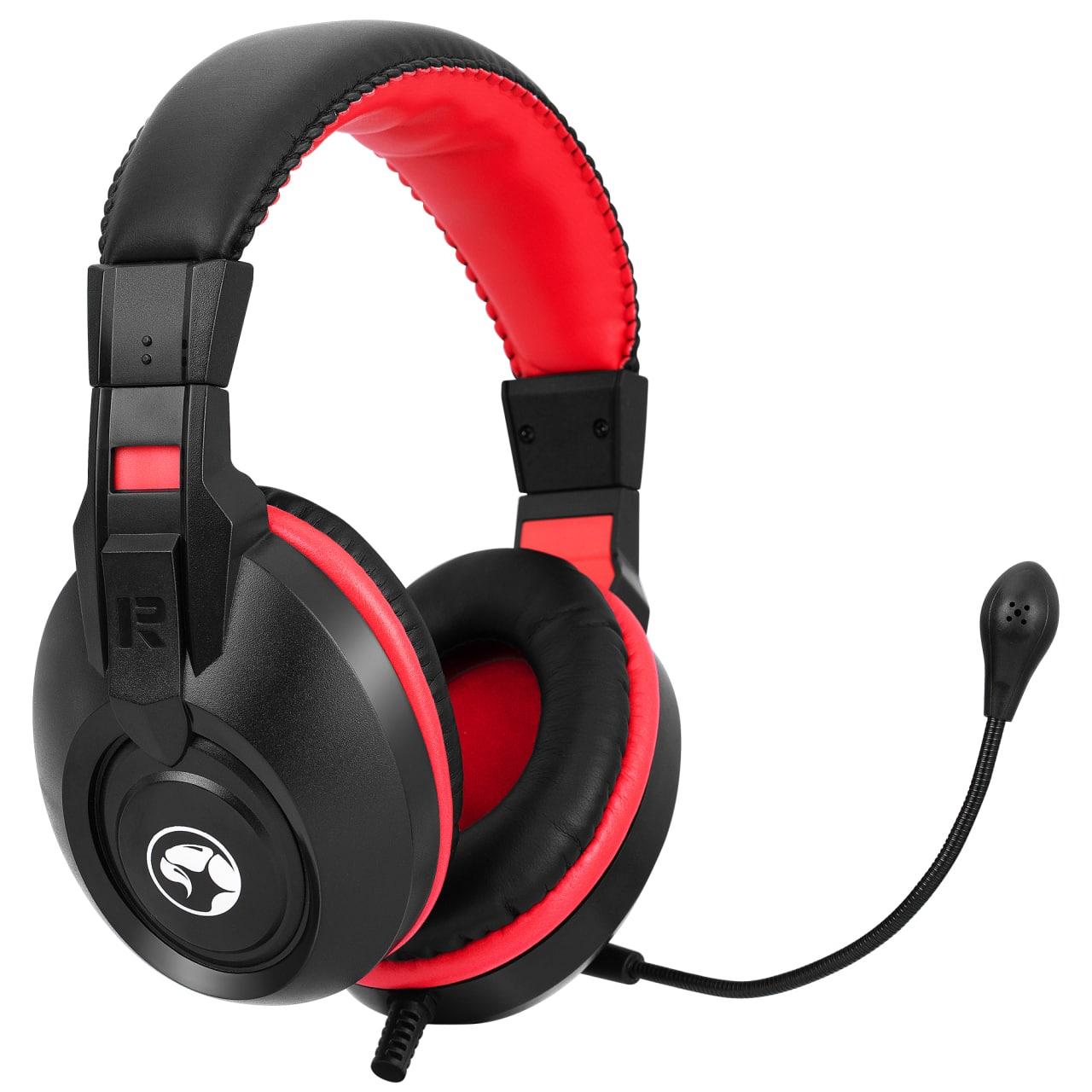 Навушники геймерські для ПК MARVO H8321S (з мікрофоном) Black/red