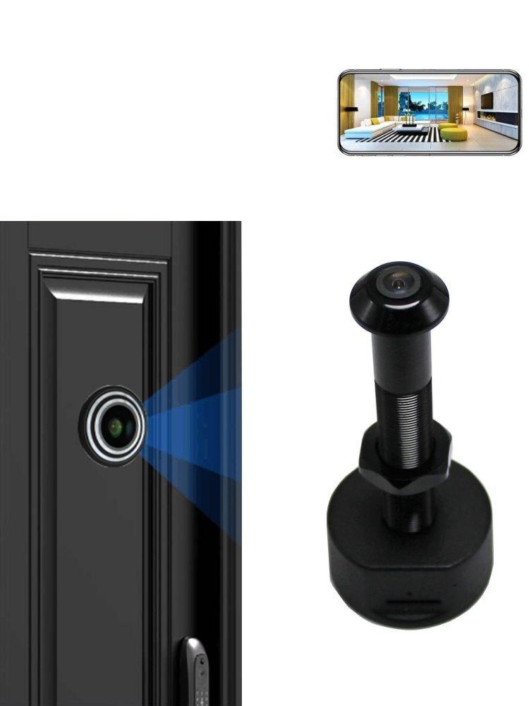 Охоронна WiFi 2,4G 5,8G IP камера дверний вічок HQcam <unk> 12 mm 1080P. Tuya Smart або Smart Life, фото 1