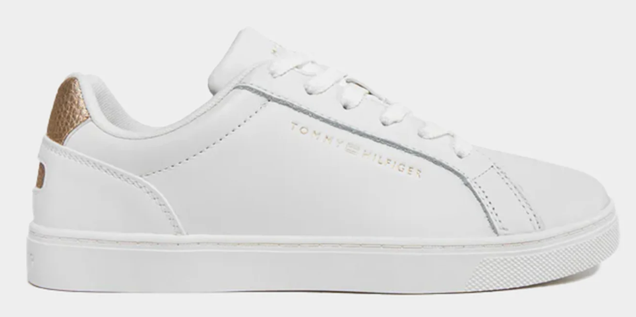 Жіночі шкіряні кеди Tommy Hilfiger Gold Tipped Leather Sneaker FW07869-YBL 38 розм