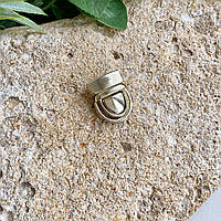 Замок сумковий клавішний, колір золото, р. 27*23мм