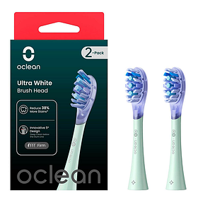 Насадки для зубної щітки Oclean Ultra Clean Brush Head for On SE Air X F1 2шт UC01 G02 Green