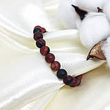 Браслет з каменю 8 мм сардонікс, фото 5