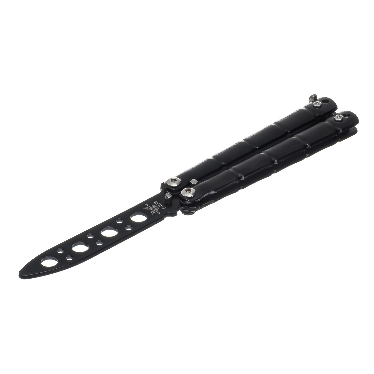 Ніж-метелик тренувальний F-638 16.5см Black (7_00518)