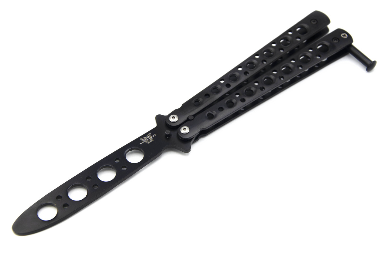 Ніж-метелик тренувальний Benchmade 224 22см Black (7_00612)