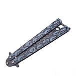 Ніж-метелик тренувальний Benchmade 669С "Черепи" 22.5см Blue (7_00613), фото 3