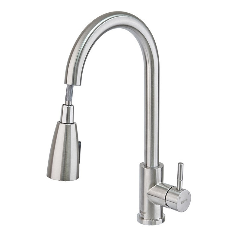 Змішувач для кухні з висувною лійкою Mixxus SUS 014-B