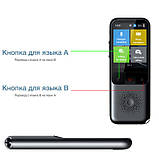 Портативний голосовий перекладач LEORY T11, 138 мов, 14 мов без інтернету, WI-FI, 1500мАг 2/8GB 5Мп, фото 2