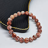 Браслет на 22 намистин з каменю 8 мм яшма, фото 5
