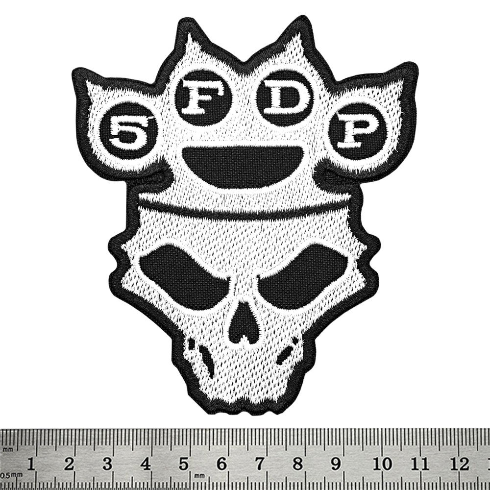 Нашивка Five Finger Death Punch (skull and brass knuckles 5FDP)