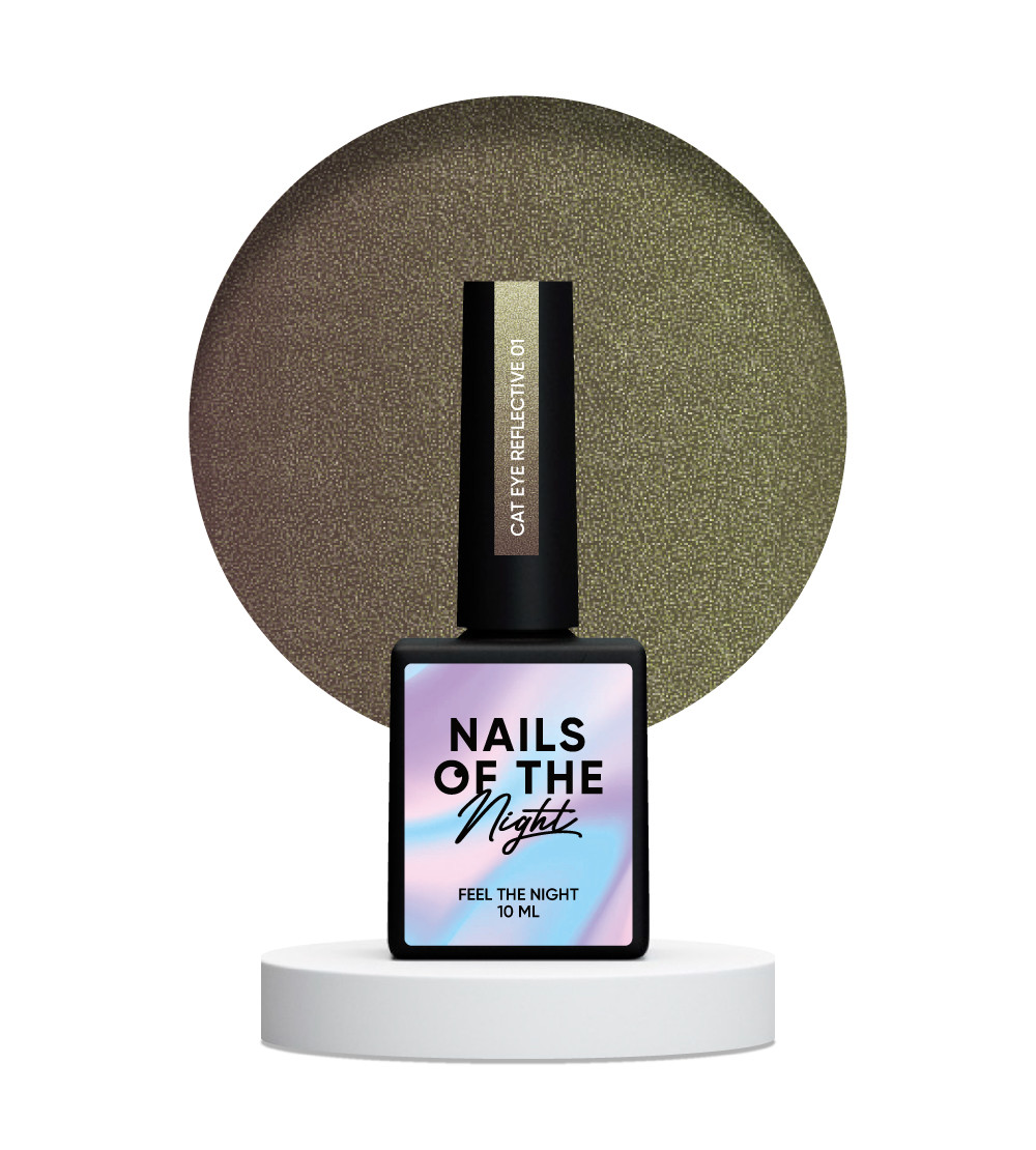 NAILSOFTHENIGHT Cat eye Reflective 01 – гель лак котяче око, супер світловідбиваючий, 10 мл, фото 1