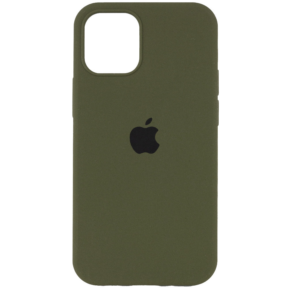 Чохол Silicone Case Full Size (AA) для iPhone 12 Pro Max армійський зелений - Army green, фото 1