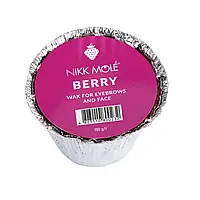 Віск Nikk Mole твердий для брів і обличчя (Berry), 150 гр