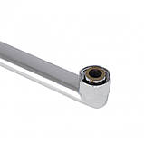 Смеситель для ванны Lidz Wieza 005 с поворотным изливом (c душевым гарнитуром) (k35) LDWIE005CRM45411 Chrome, фото 6