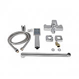 Смеситель для ванны Lidz Wawel 005 с поворотным изливом (c душевым гарнитуром) (k35) LDWAW005CRM45389 Chrome, фото 7