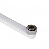 Смеситель для ванны Lidz Wawel 005 с поворотным изливом (c душевым гарнитуром) (k35) LDWAW005WHI45399 White, фото 5