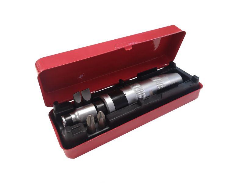 Викрутка ударна з набором біт і адаптером, 6 пр. 1/2 "(F) х5 / 16" (F) (PH2,3х36мм; SL9,11х36мм) в м