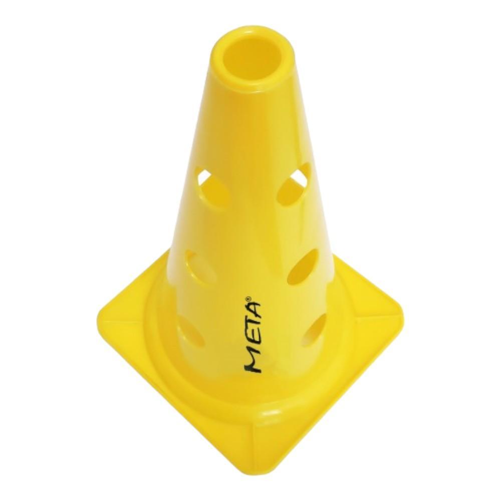 Конус для тренувань з отворами Meta Cone Marker with holes 2.0 жовтий Уні 38 см 1801514203