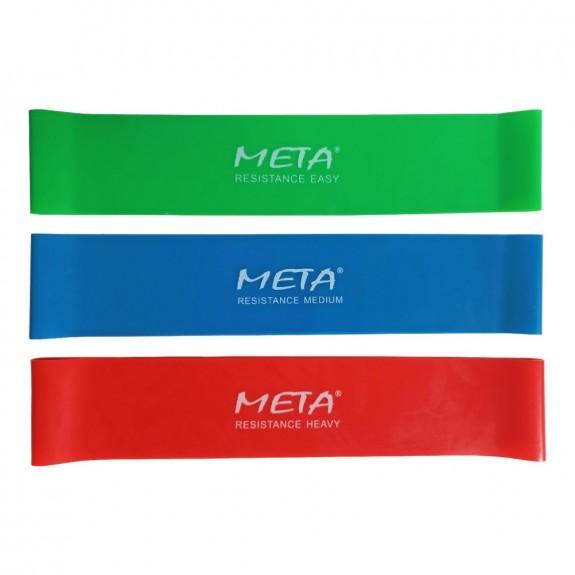 Набір резинок для фітнесу Meta Elastic bands Set of 3 pcs різнокольоровий Уні 60х5 см 4003000500, фото 1