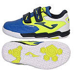 Футзалки дитячі Joma CANCHA синій,жовтий 34 CAJS2404INV 34, фото 4