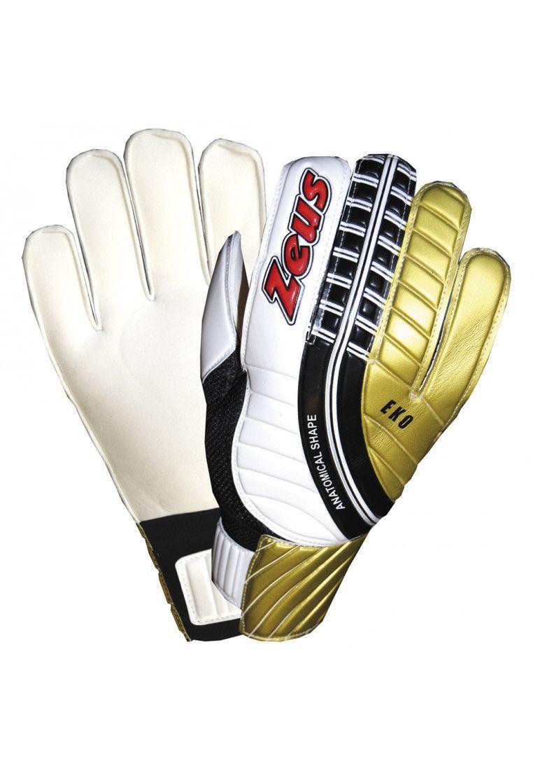 Рукавички воротарські Zeus GUANTO EKO BIANCO чорний, білий, золотий, червоний 8 Z00735 8, фото 1