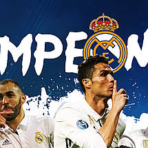Плакат "Чемпіони Реал Мадрід", 60×40см, фото 2