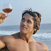 Плакат "Арнольд Шварценеггер з дружиною та келихом, Arnold Schwarzenegger", 60×43см, фото 2