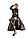 Еротична Жіноча Сукня Noir Handmade F128C Powerwetlook gown coat Чорний M (SX0014), фото 3