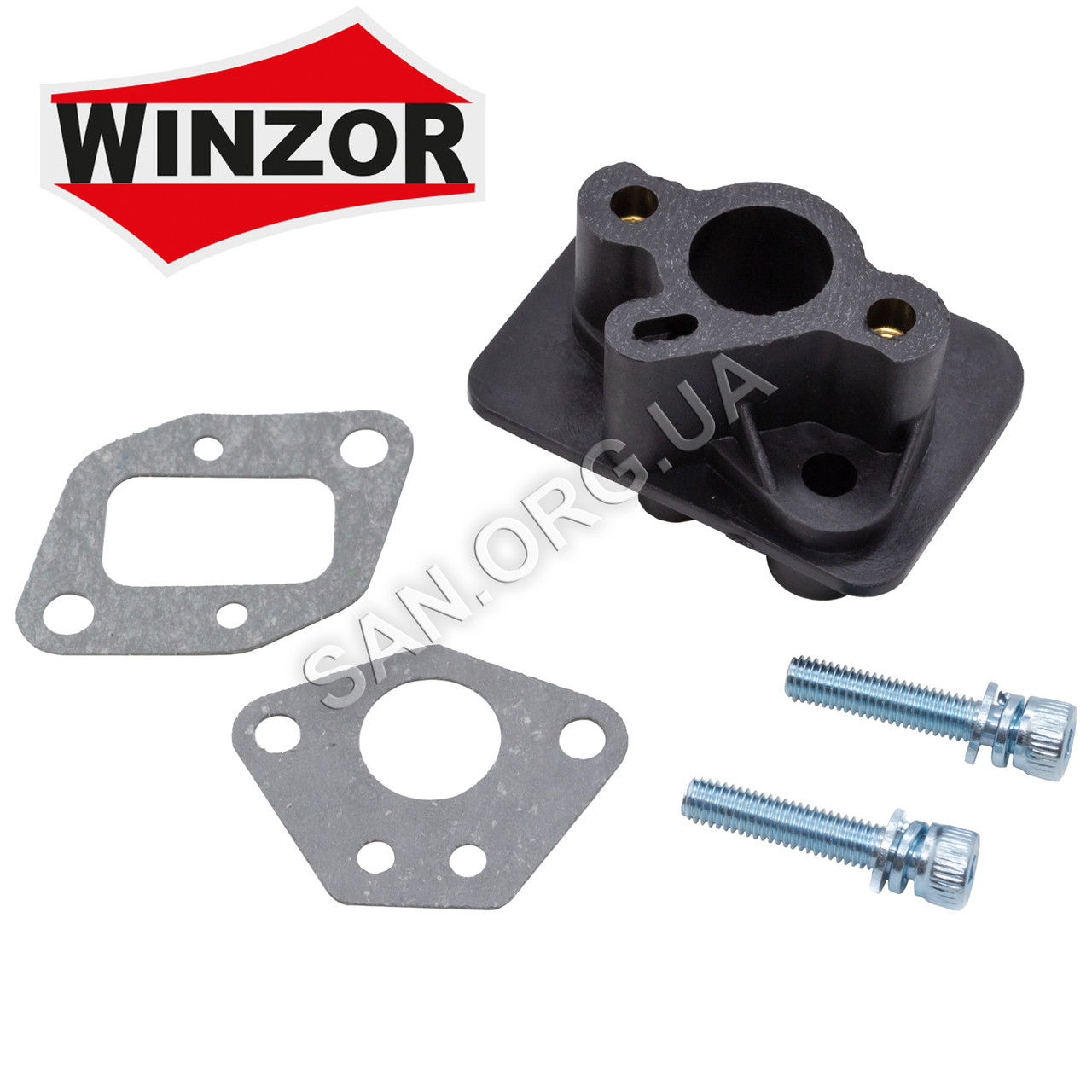 Перехідник карбюратора з великим отвором для мотокоси 40/44 комплект Winzor, фото 1